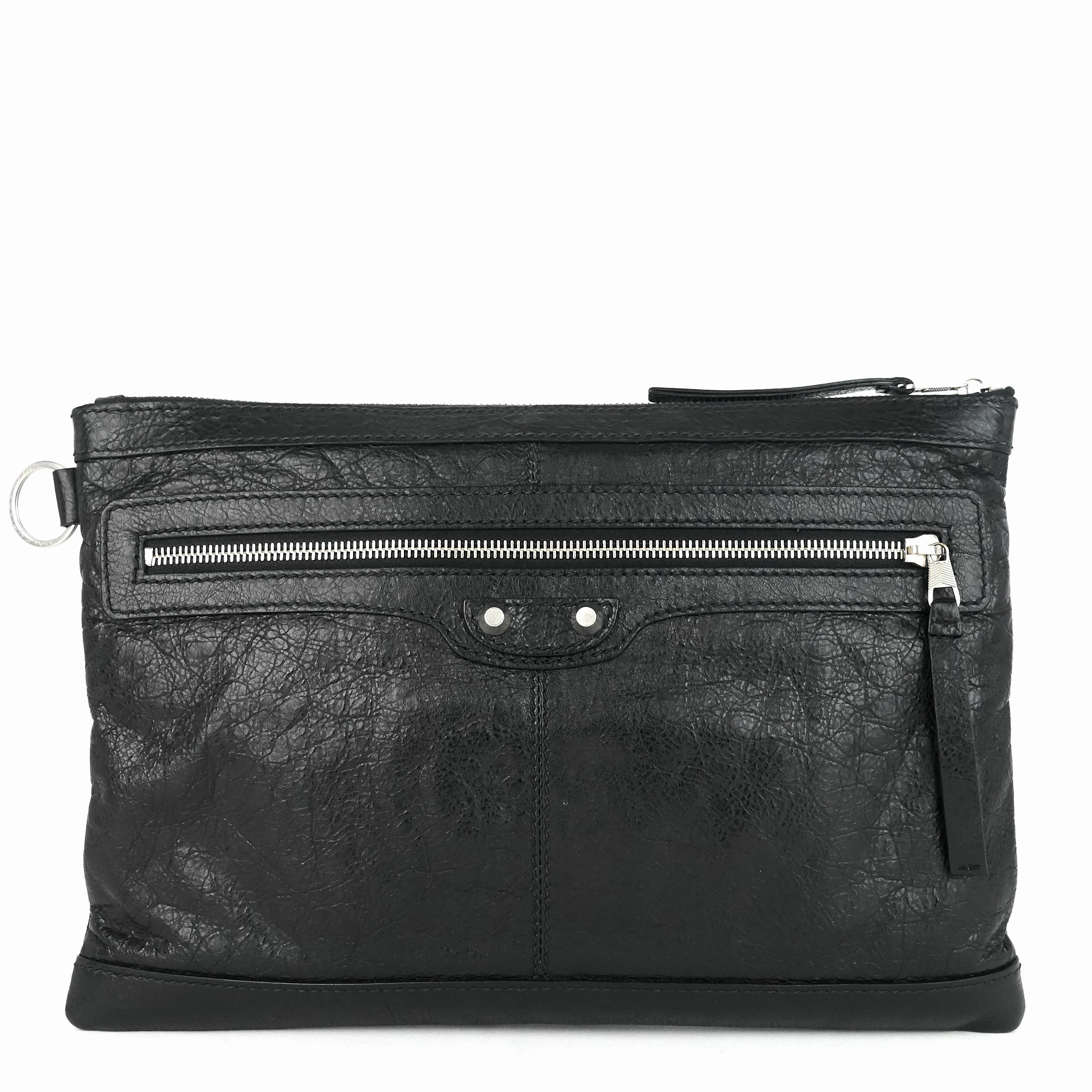 Classic City Medium Lambskin Clip Clutch Bag