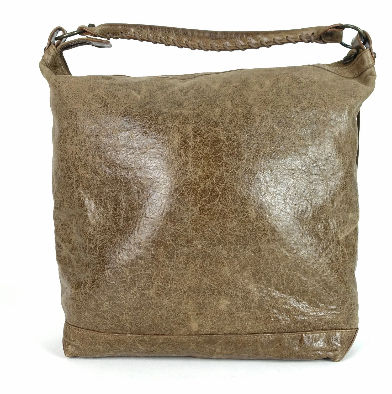 Classic Day Glazed Calfskin Leather Bag