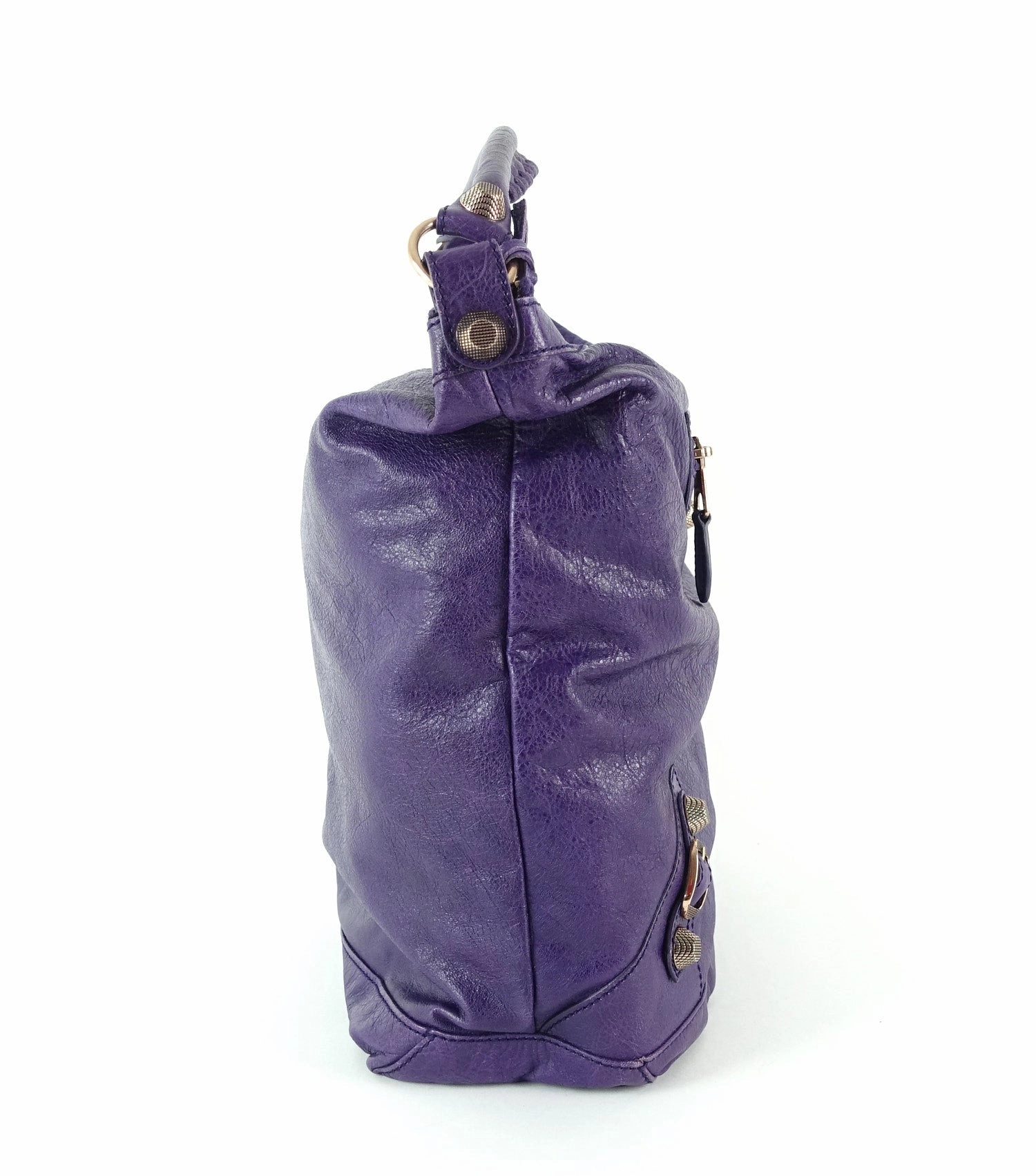 Classic Day Glazed Calfskin Leather Bag