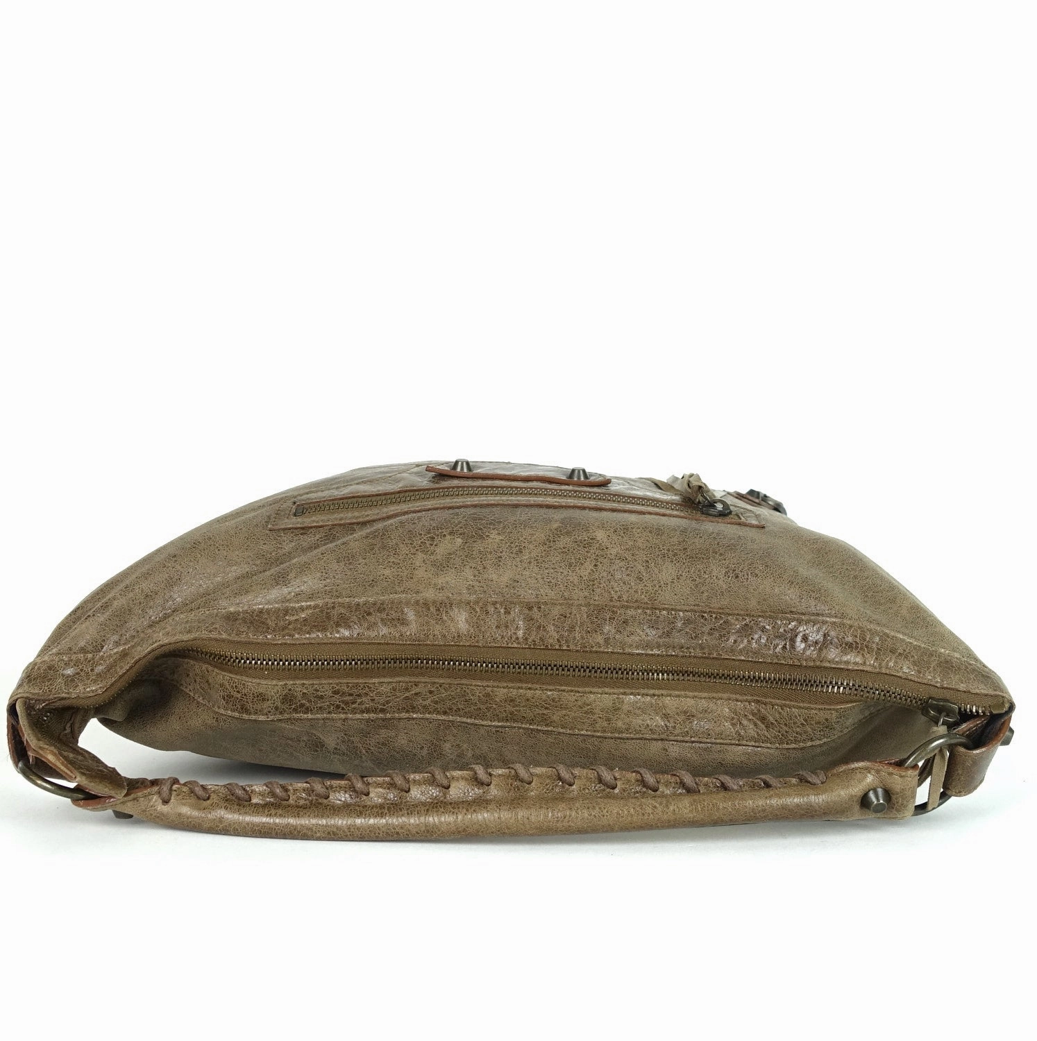 Classic Day Glazed Calfskin Leather Bag