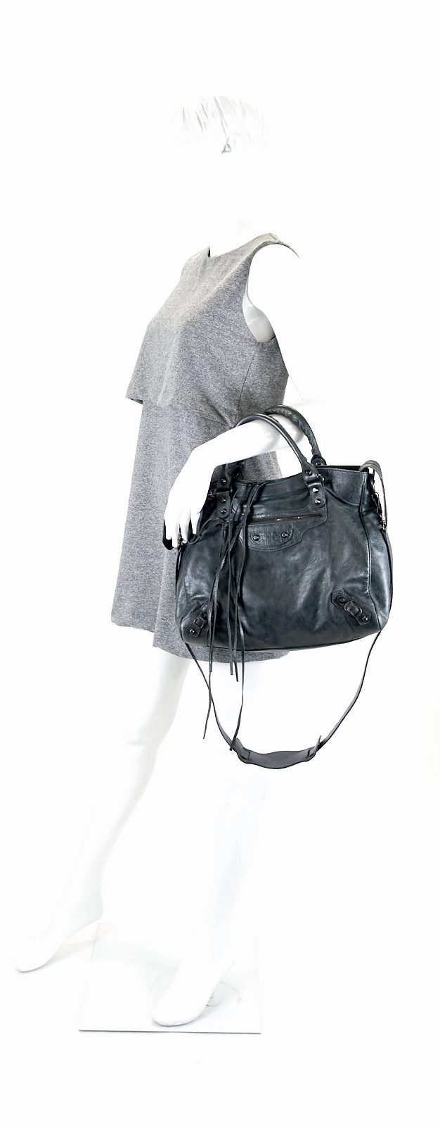 Classic Velo Agneau Leather City Bag
