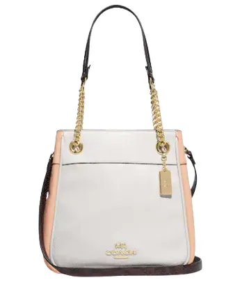 Coach Cammie Chain Bucket Bag In Colorblock