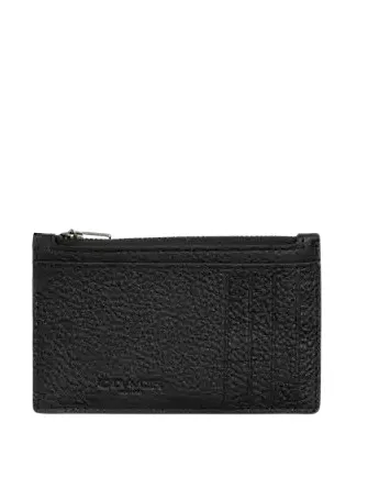 Coach Cosmic Coach Zip Card Case With Rocket Print