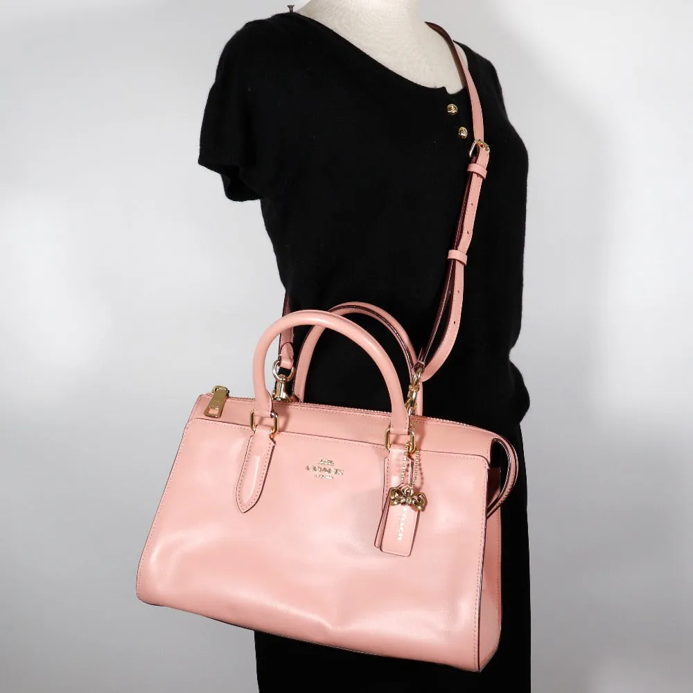 COACH Handbag 39290 leather pink Selena Gomez collaboration 2WAYShoulder Selena Bond Bag Women Used