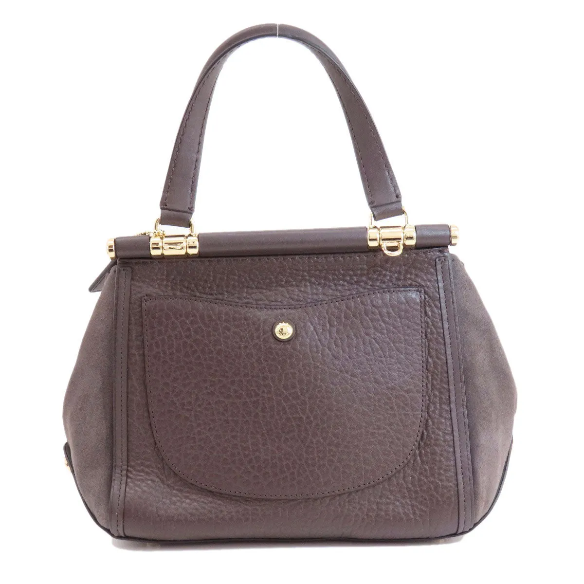 COACH Shoulder Bag 38388 leather Brown 2WAY Women Used