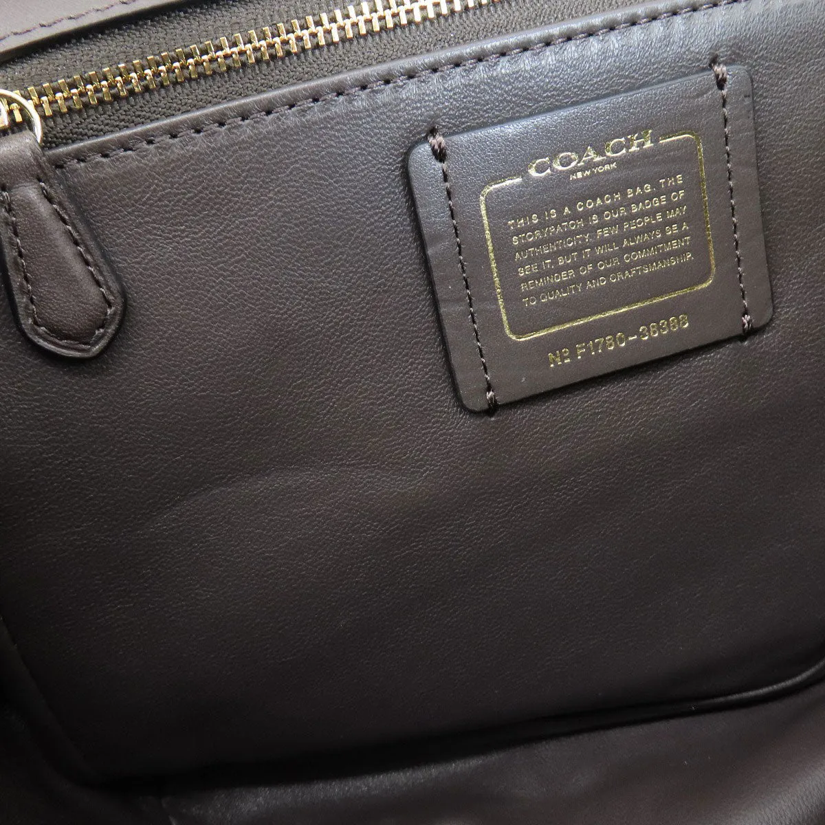 COACH Shoulder Bag 38388 leather Brown 2WAY Women Used