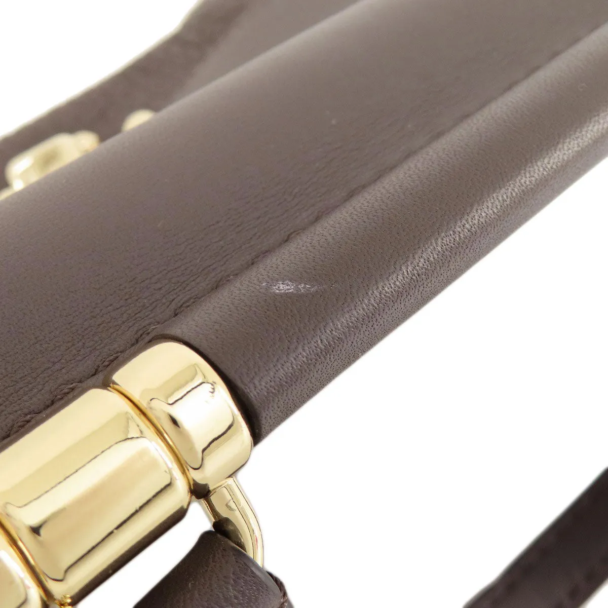 COACH Shoulder Bag 38388 leather Brown 2WAY Women Used