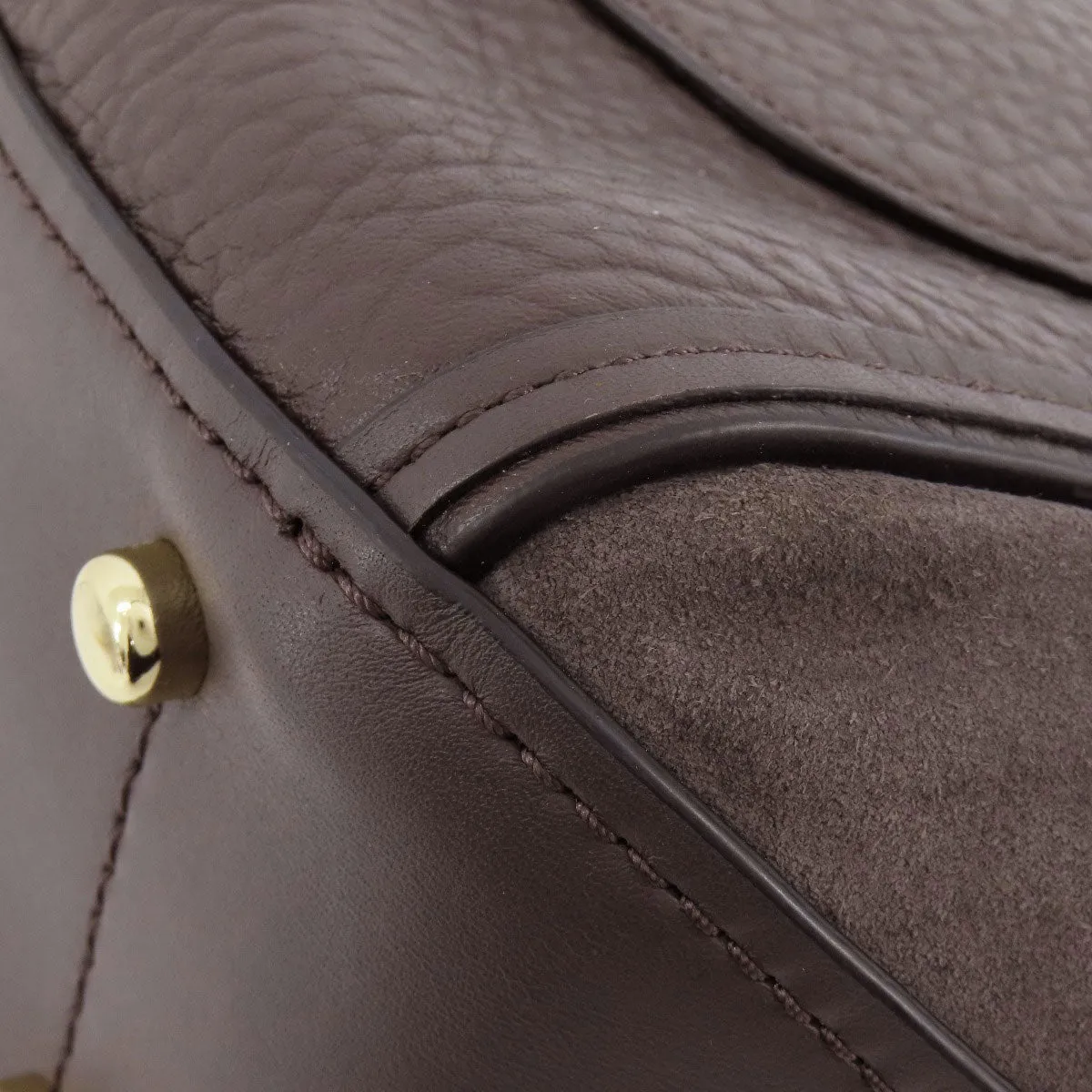 COACH Shoulder Bag 38388 leather Brown 2WAY Women Used