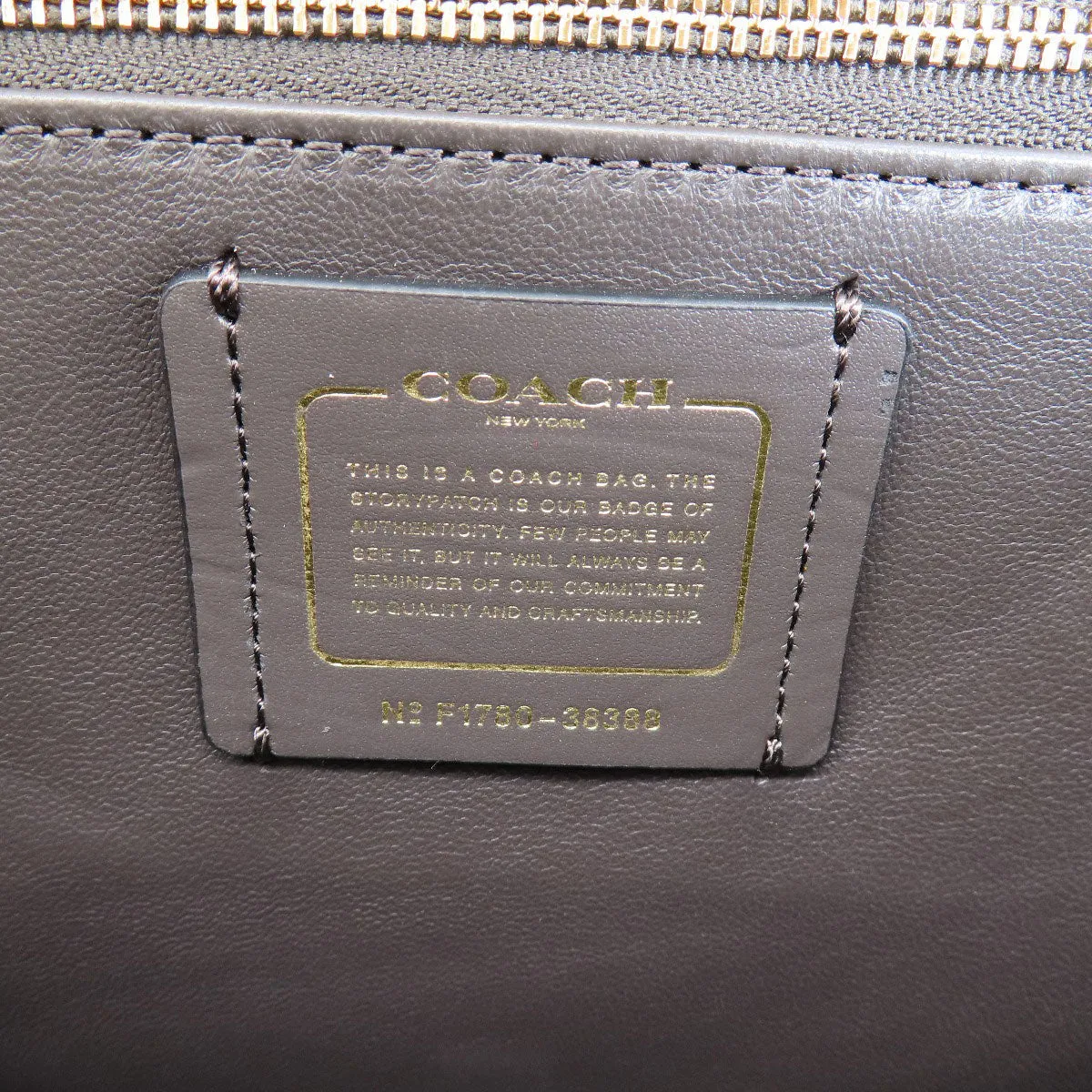 COACH Shoulder Bag 38388 leather Brown 2WAY Women Used