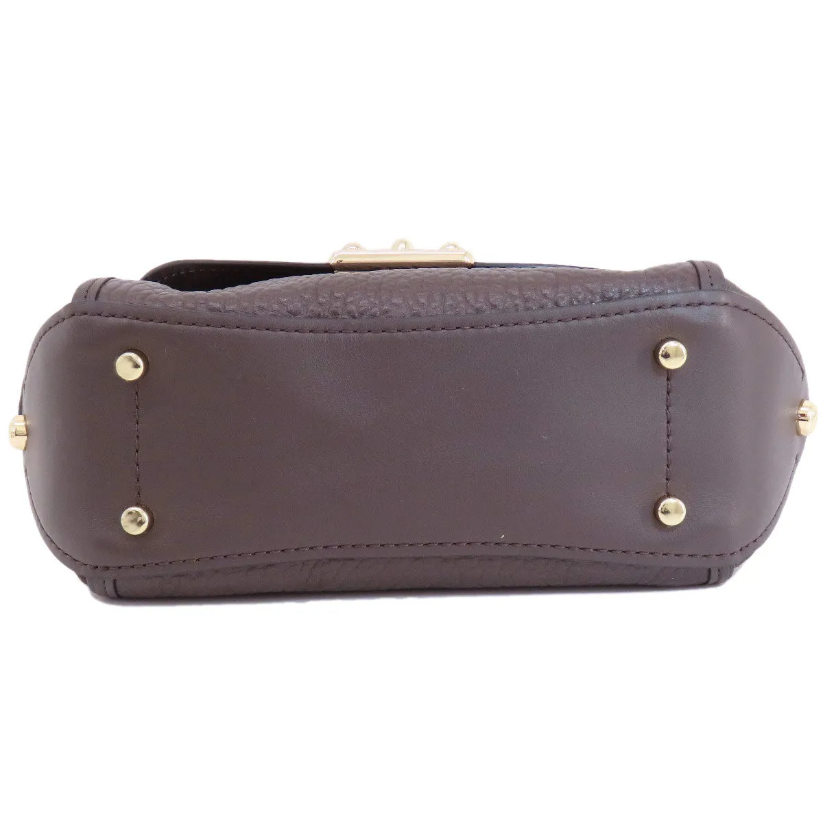 COACH Shoulder Bag 38388 leather Brown 2WAY Women Used