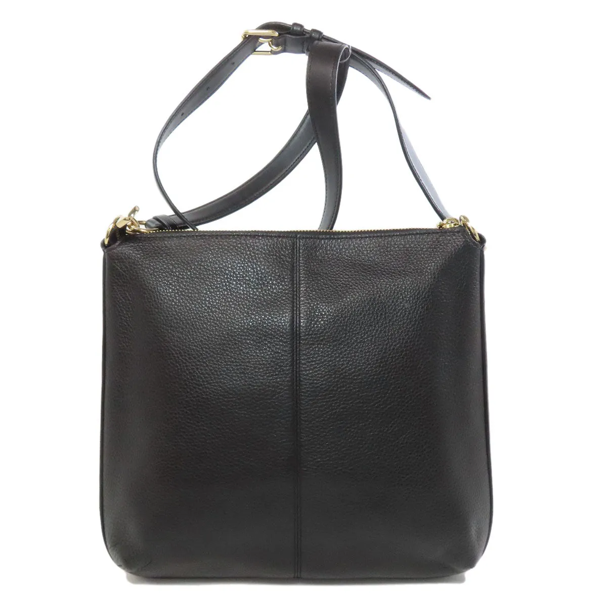 COACH Shoulder Bag F34823 leather black logo
