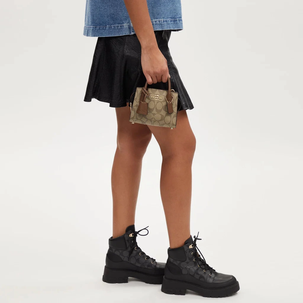 Coach Andrea Mini Carryall In Signature Canvas