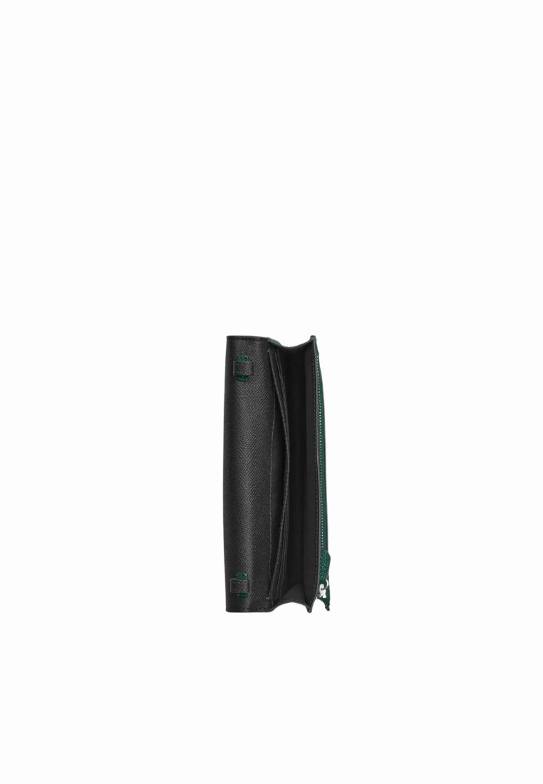 Coach Anna Foldover Clutch Crossbody Bag In Emerald Green CX592