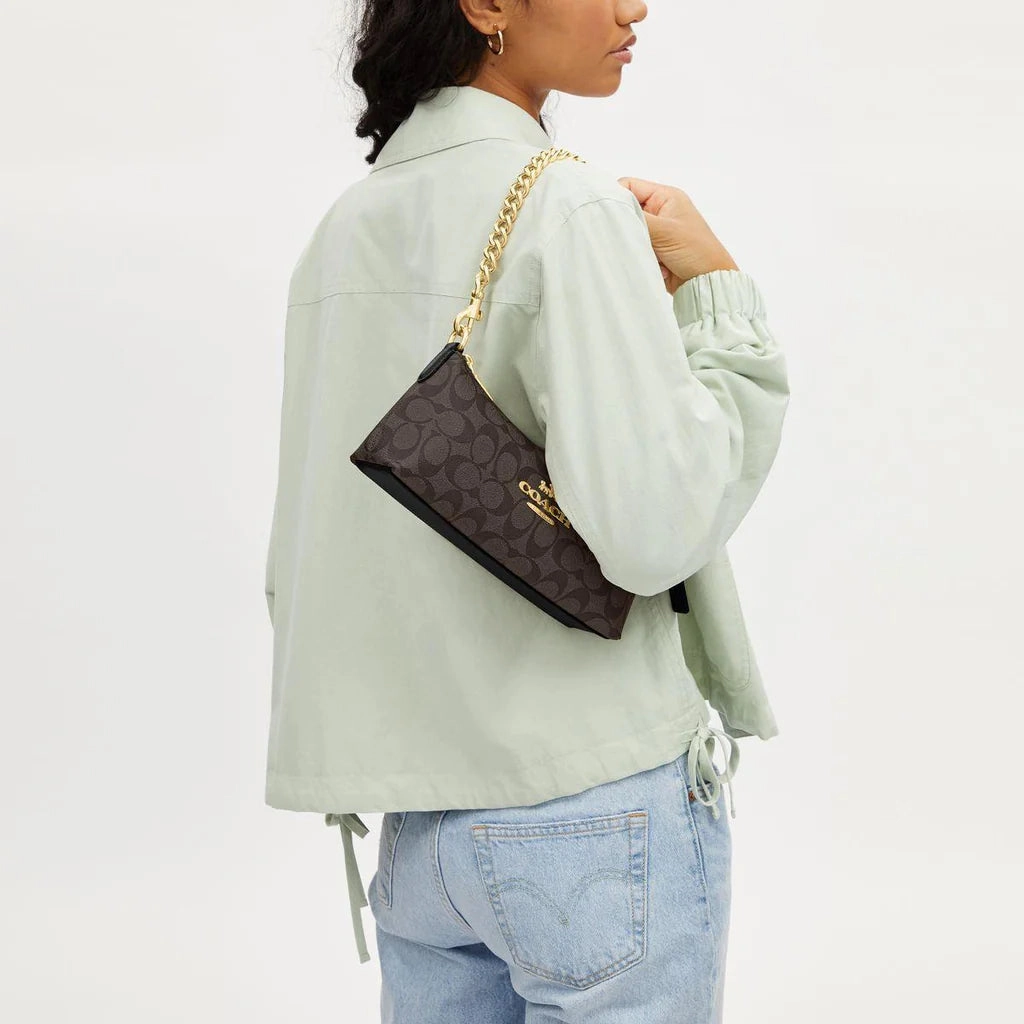 Coach Charlotte Shoulder Bag In Signature Canvas