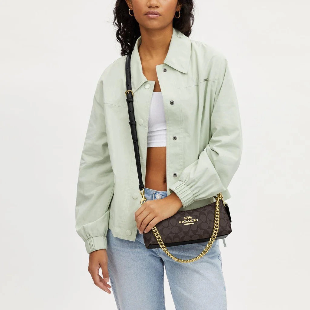 Coach Charlotte Shoulder Bag In Signature Canvas