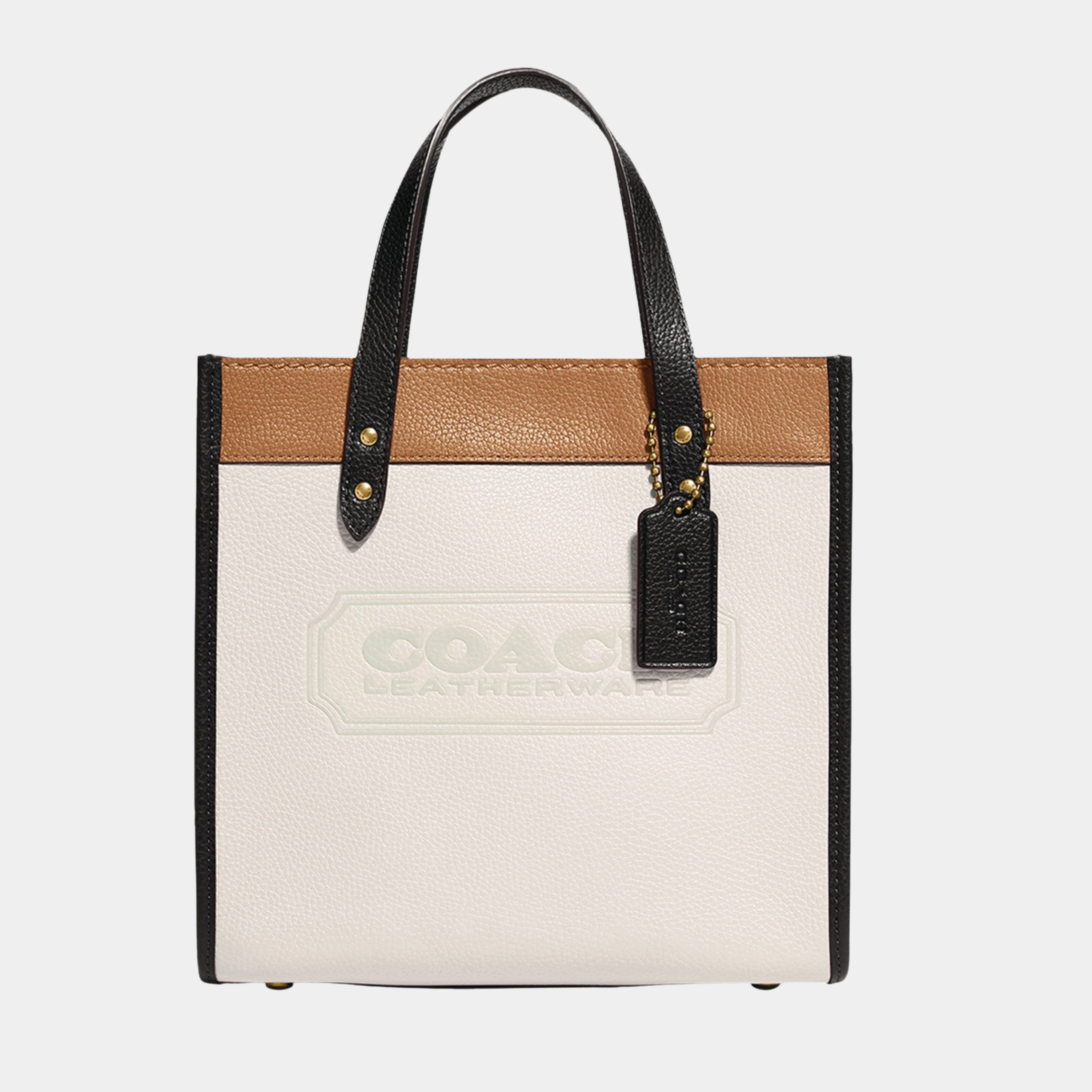 Coach Colour-Block Leather Field Tote Bag