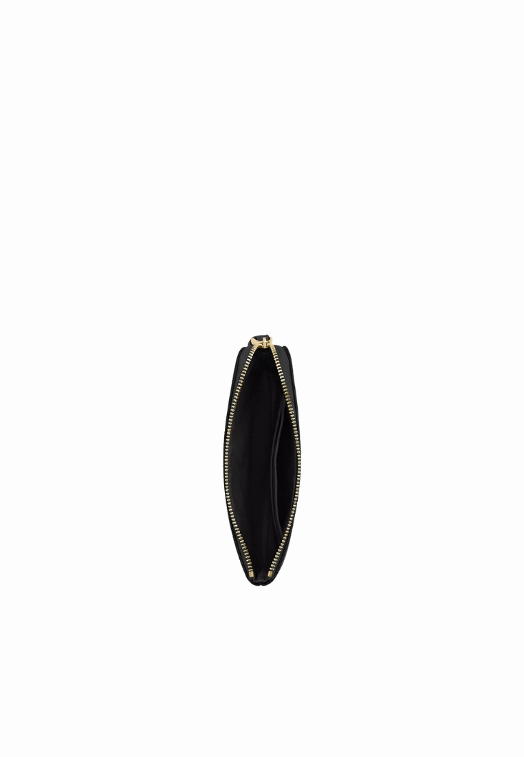 Coach Corner Zip Wristlet In Black CV396