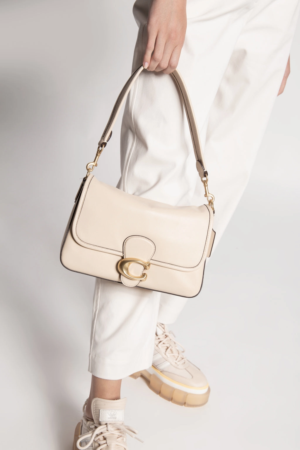 COACH CREAM SOFT TABBY SHOULDER BAG
