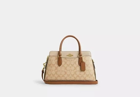 Coach Darcie Carryall Bag In Blocked Signature Canvas