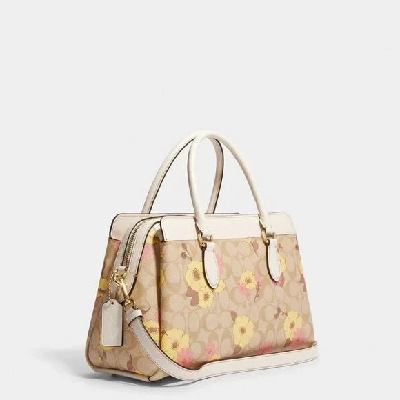Coach Darcie Carryall In Signature Canvas With Floral Cluster Print BOUTIQUE