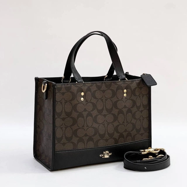 Coach Dempsey Carryall in Signature Canvas