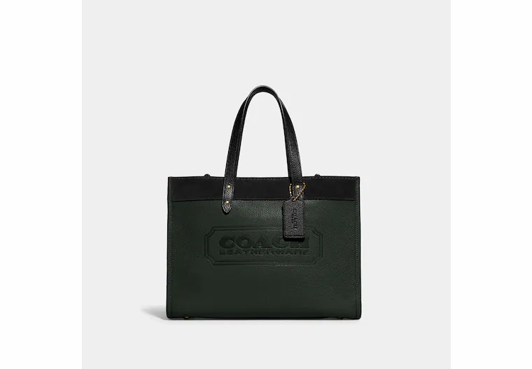 Coach Field Tote 30 In Colorblock With Coach Badge