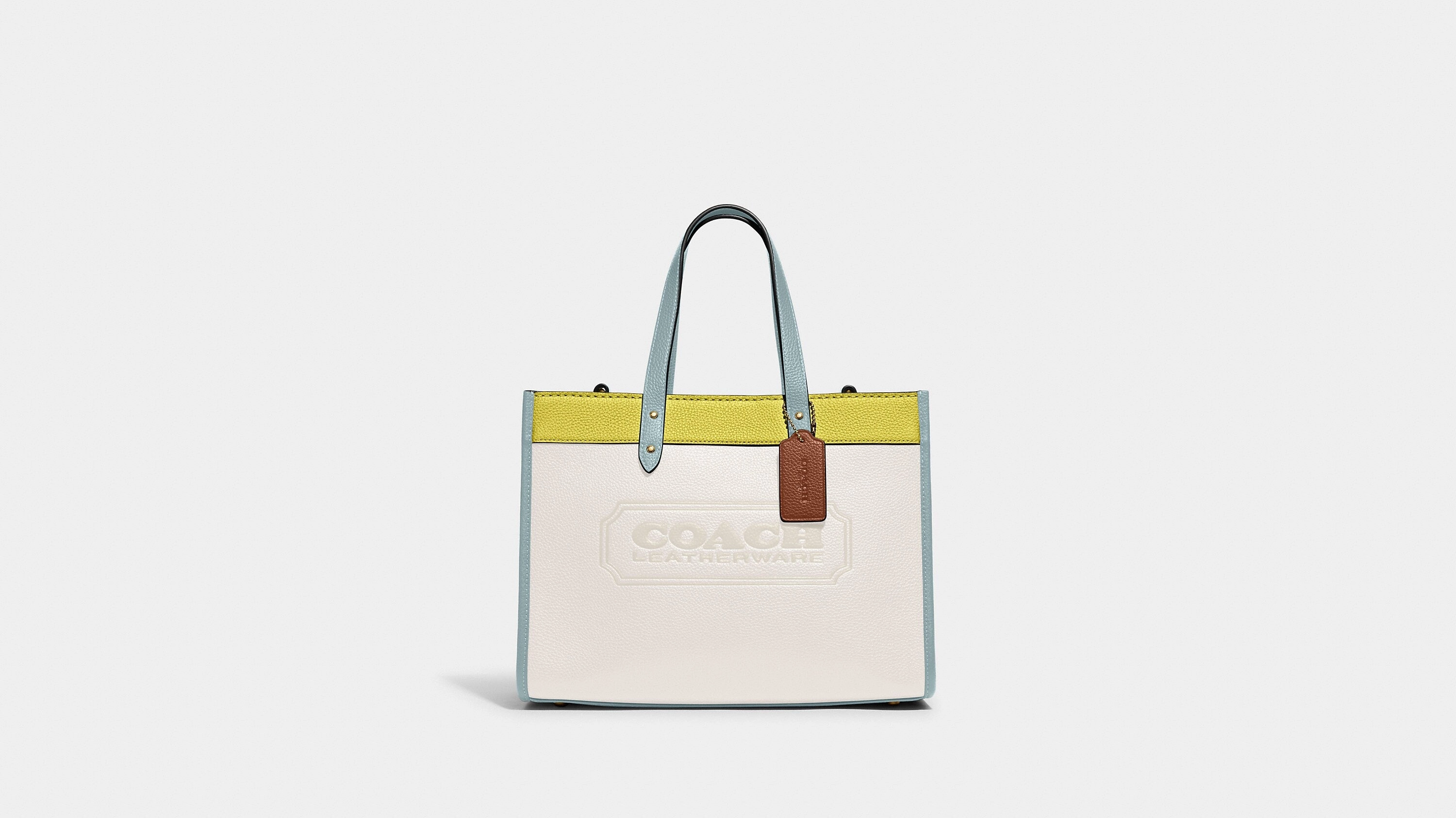 Coach Field Tote 30 In Colorblock With Coach Badge