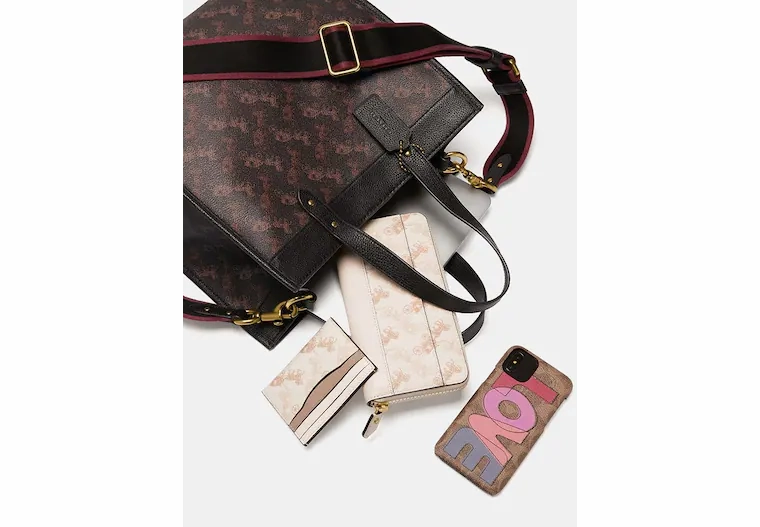 coach Field Tote With Horse And Carriage Print
