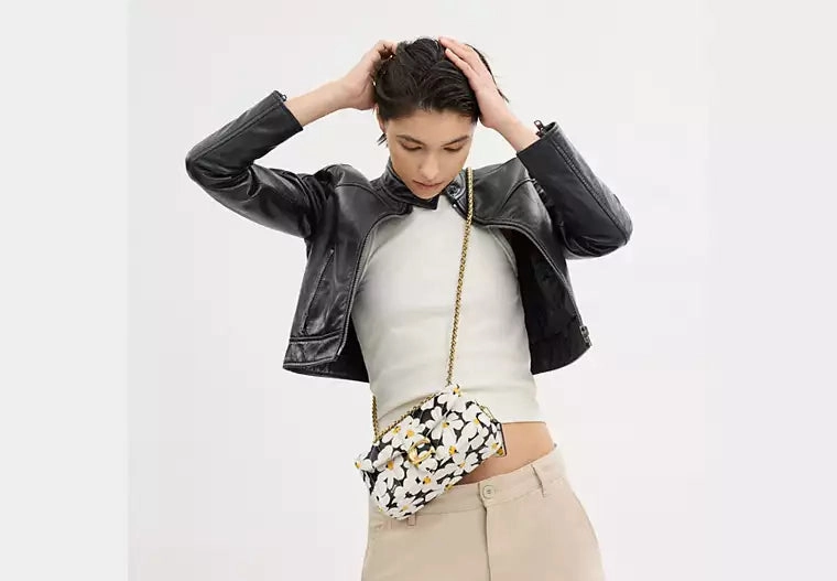 Coach Floral Quilted Tabby 20 Shoulder Bag