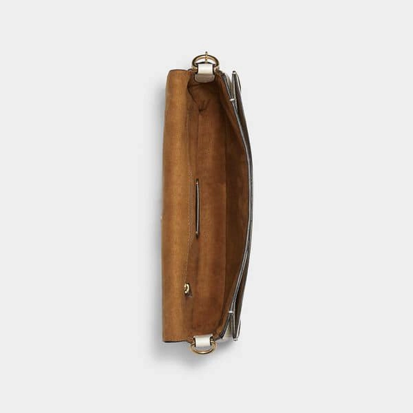 COACH Georgie Shoulder Bag In Colorblock Signature Canvas With Rivets Bag