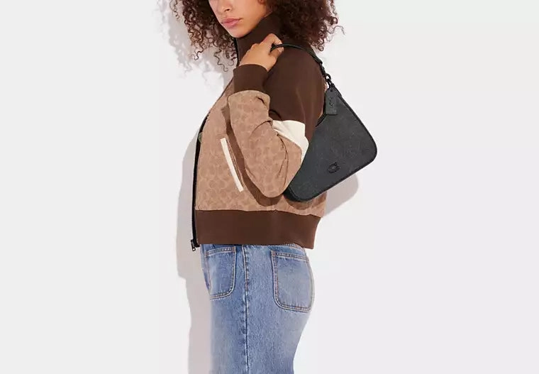 Coach Hobo Crossbody Bag With Signature Canvas