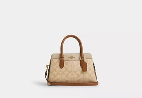 Coach Mini Darcie Carryall Bag In Blocked Signature Canvas
