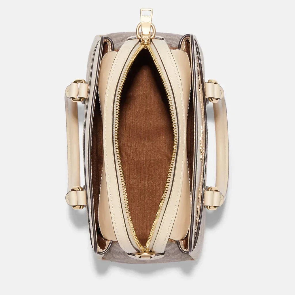 Coach Mini Darcie Carryall In Signature Canvas