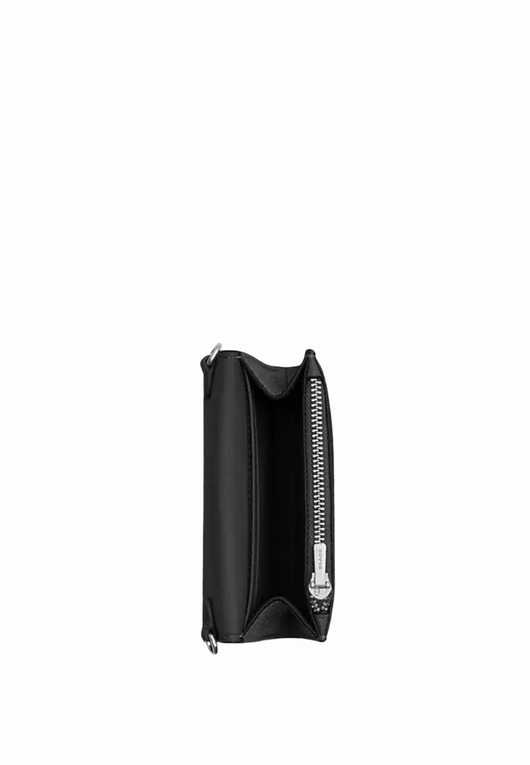 Coach Mini Envelope Wallet With Strap In Black CU170
