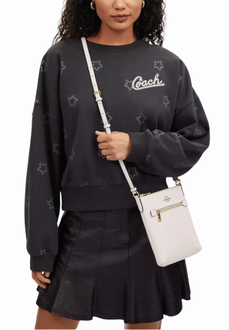 Coach Mini Rowan File Bag In Chalk CE871