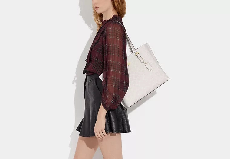 Coach Mollie Tote In Signature Canvas