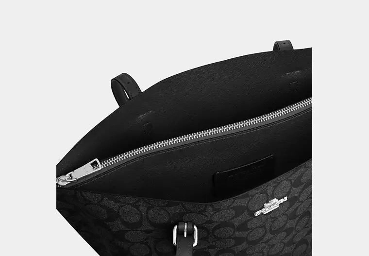Coach Mollie Tote In Signature Canvas