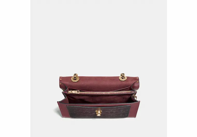 Coach Parker In Signature Leather With Rivets