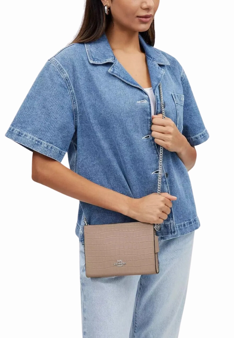 Coach Slim Crossbody Bag Signature In Stone CR237