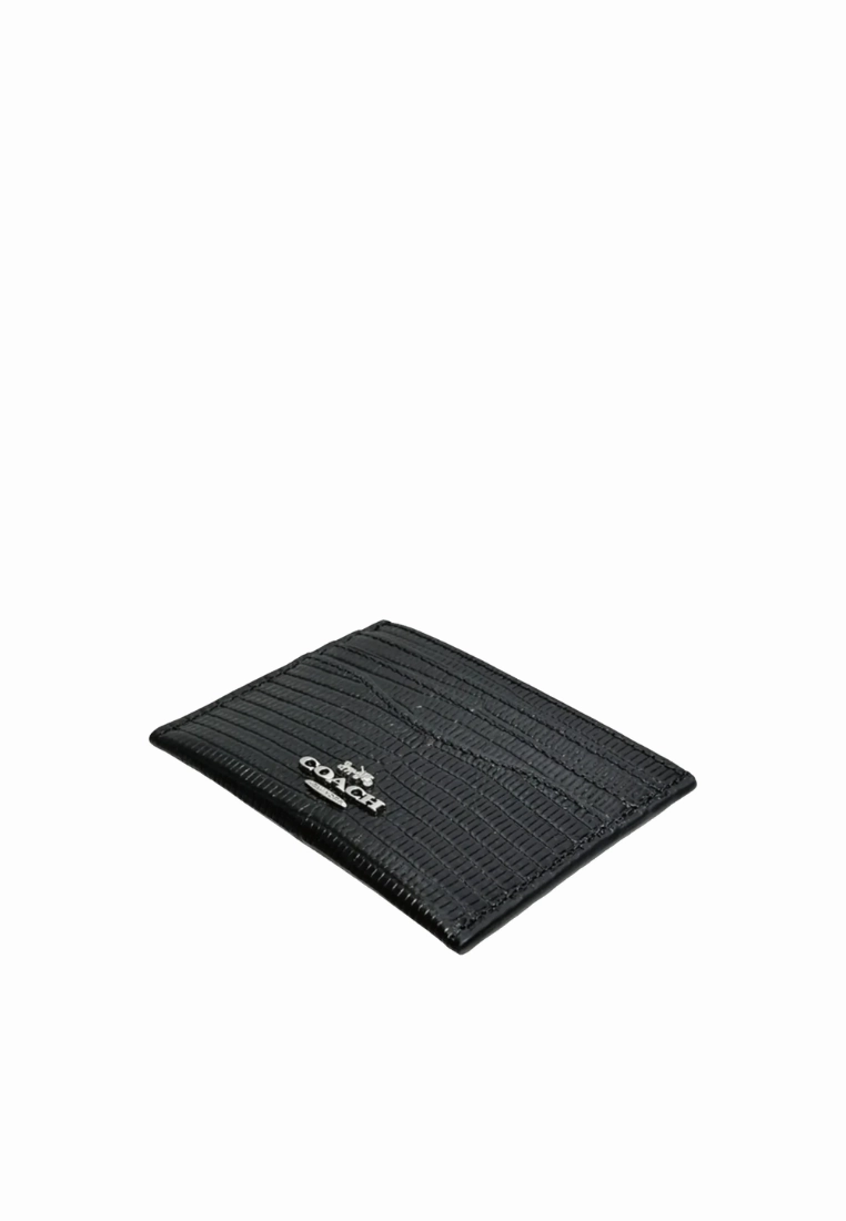 Coach Slim Id Card Case In Black CR844
