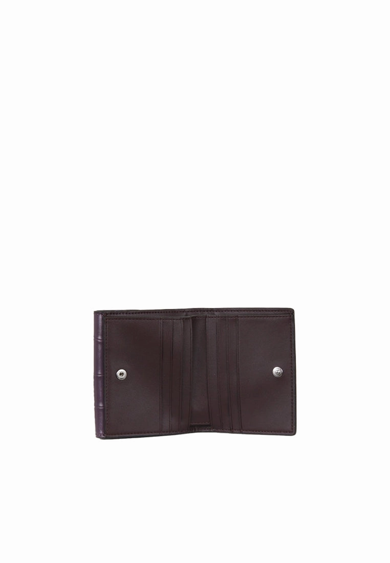 Coach Small Morgan Wallet Embossed Leather In Amethyst CM263