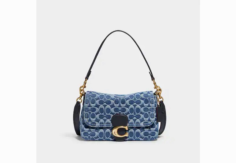 Coach Soft Tabby Shoulder Bag In Signature Denim