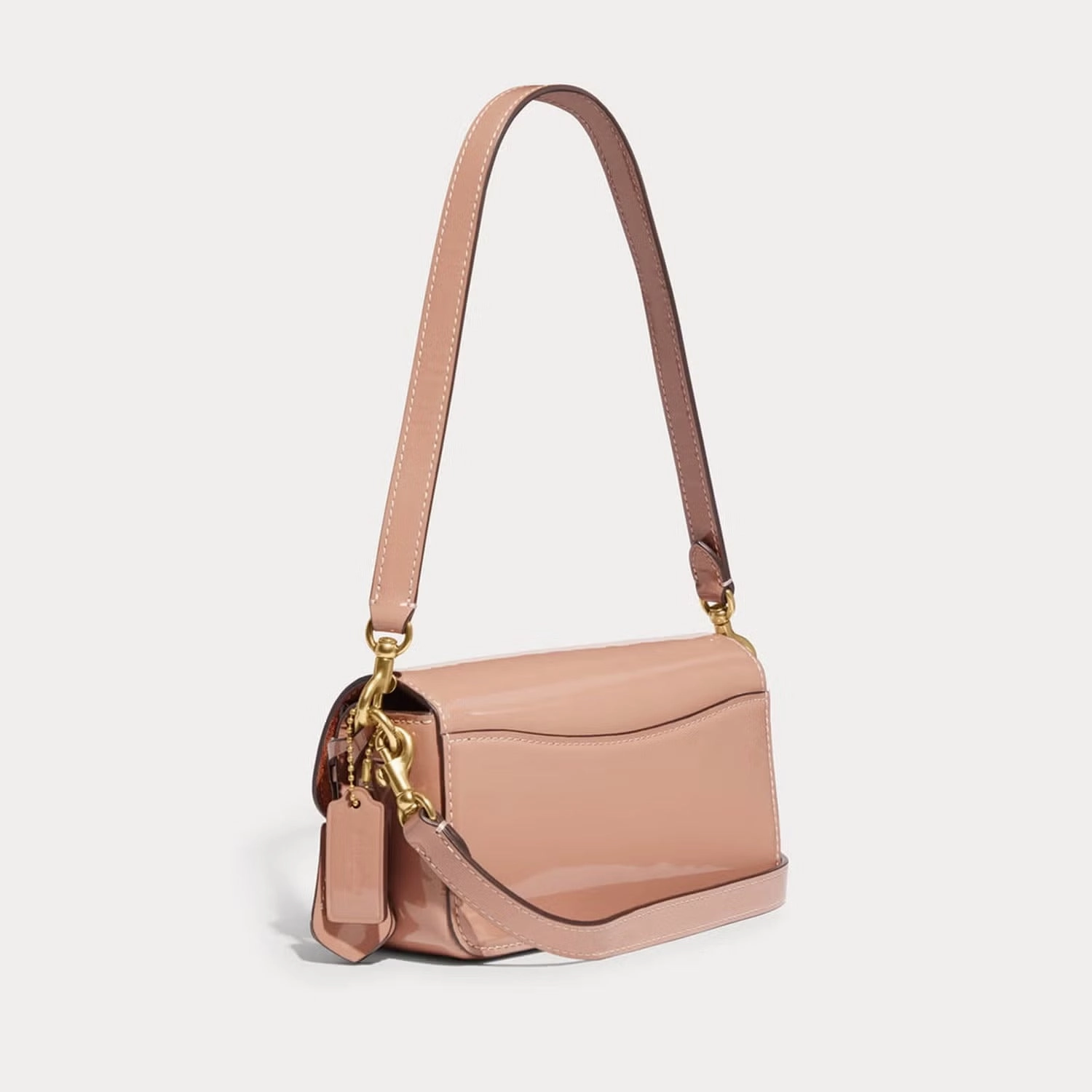 Coach Studio Baguette Patent-Leather Bag