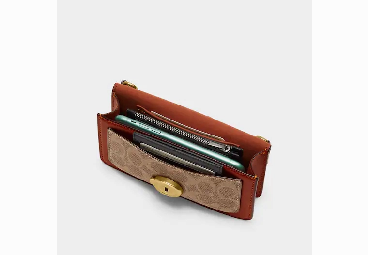 Coach Tabby Crossbody Wristlet In Signature Canvas 20
