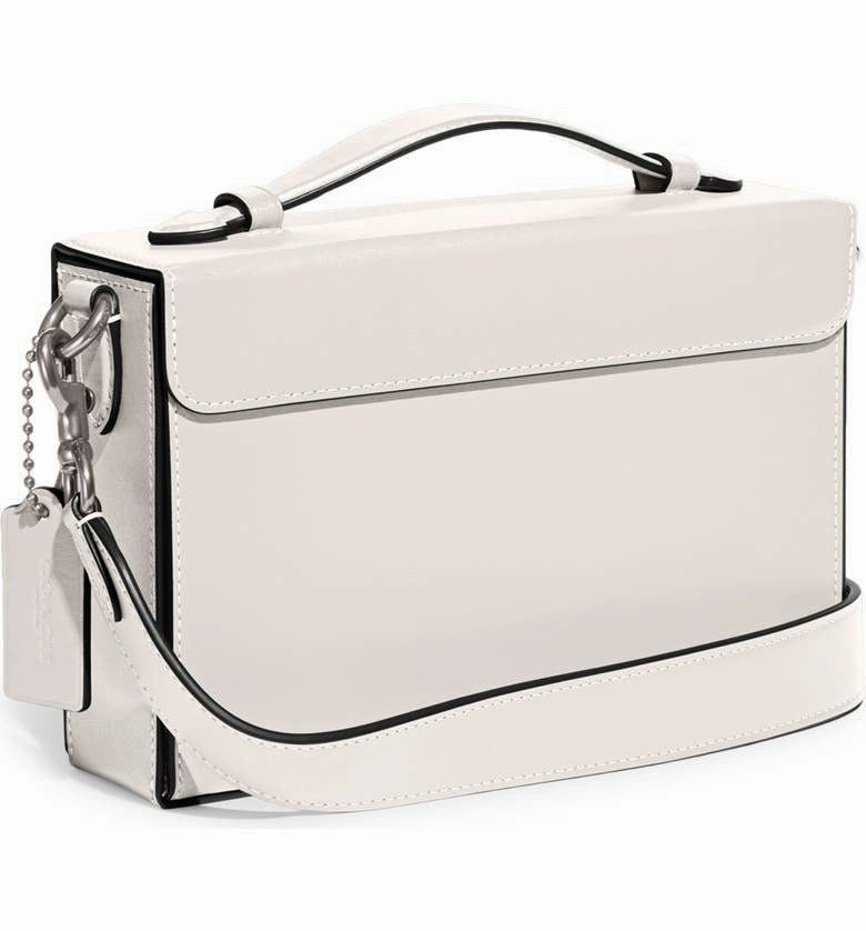 Coach Tabby Glovetanned Leather Box Crossbody Bag - Lh/ Chalk