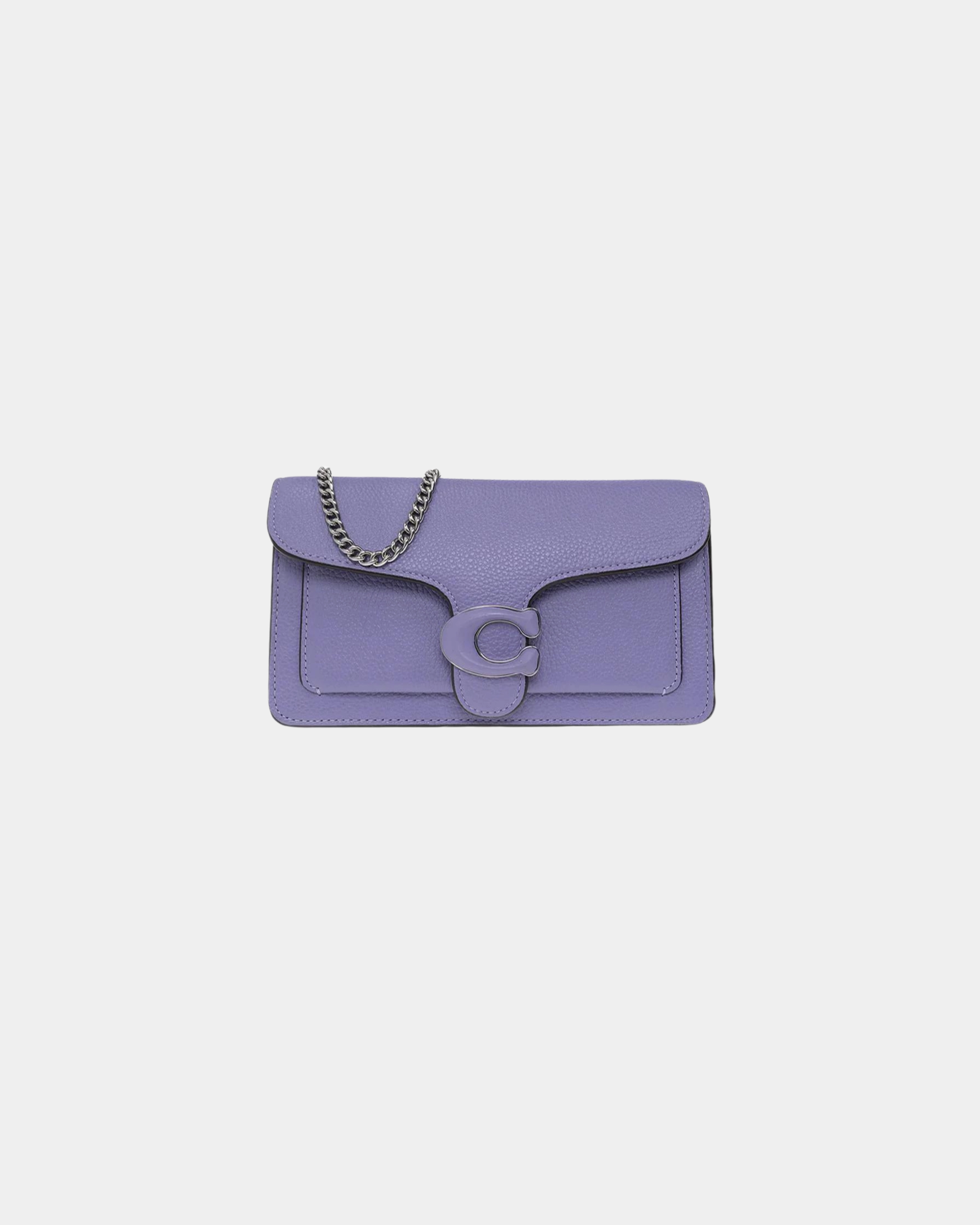 Coach Tabby Logo Plaque Chain Clutch 20