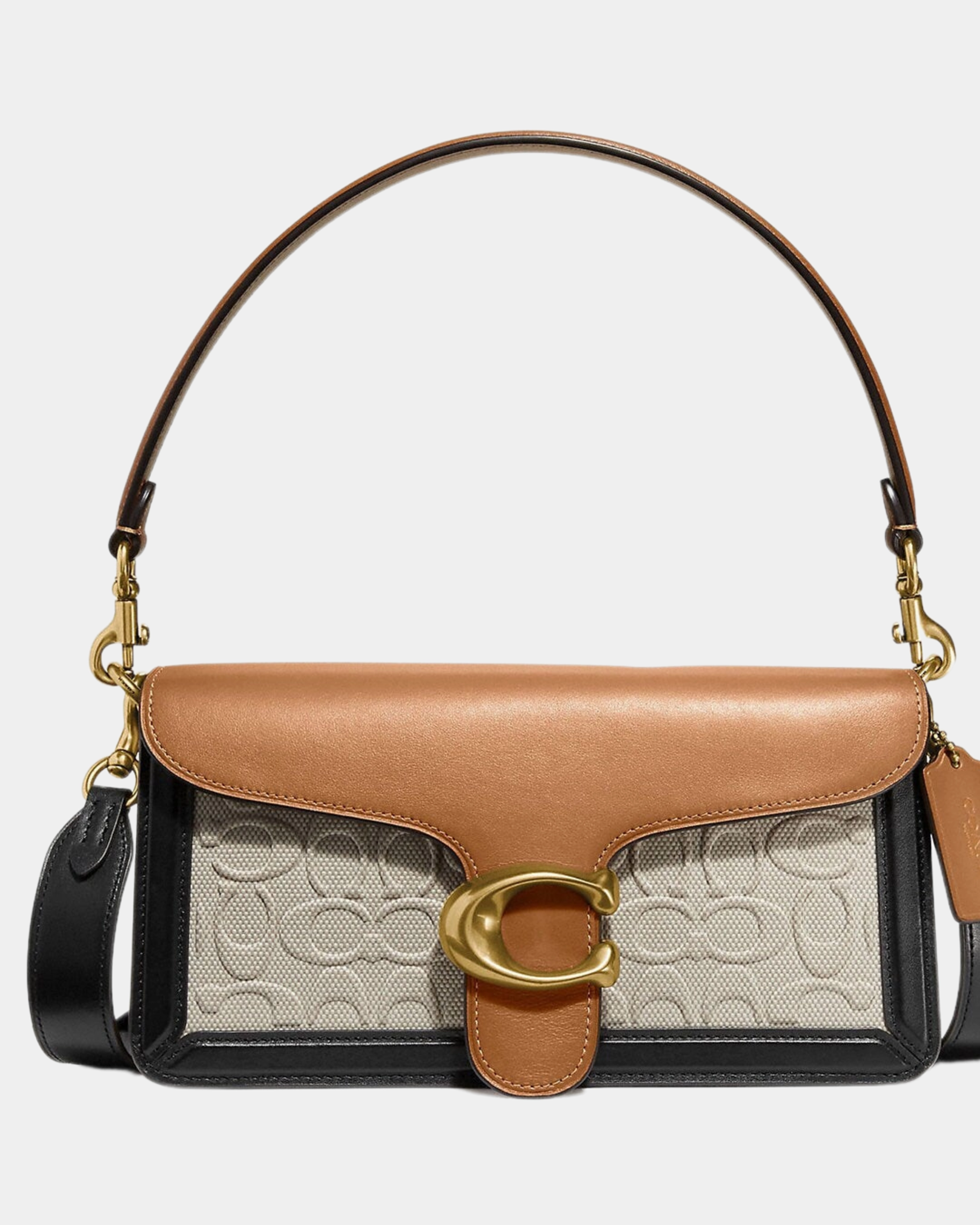 Coach Tabby Shoulder Bag 26 In Blocked Signature Canvas