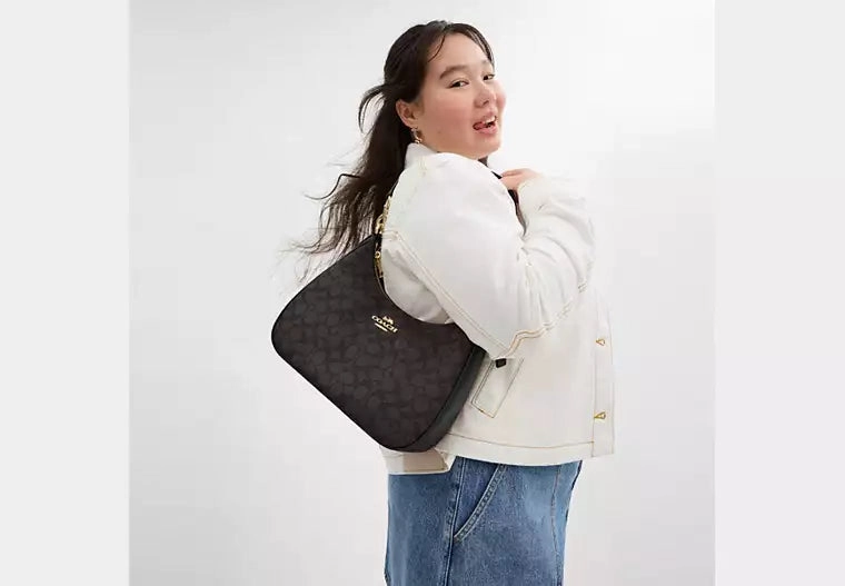 Coach Teri Hobo in Signature Canvas