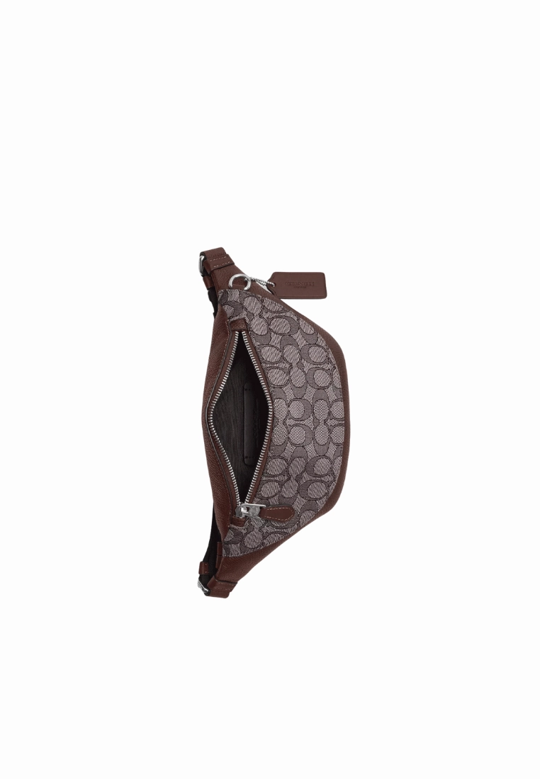 Coach Warren Mini Belt bag In Signature Jacquard In Maple CT871
