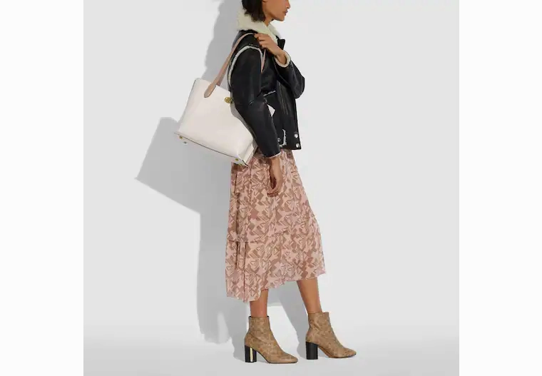 Coach Willow Tote In Colorblock